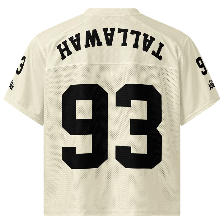 "likkle but TALLAWAH" Boxy Football Jersey product image (2)