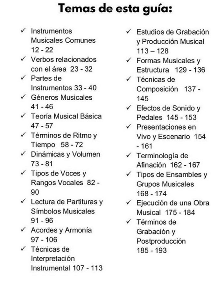 Música / libro para aprender inglés con pronunicación / Vocabulario artistas musicales product image (2)