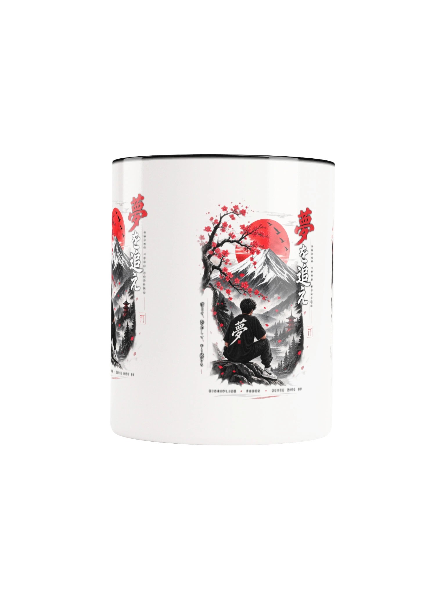 Japanese Samurai Mountain Mug – Red Sun Japanese Aesthetic Coffee Cup product image (48)