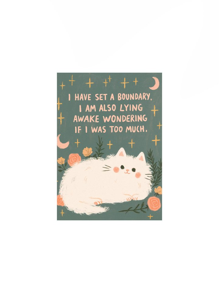 Boundary Cat Quote Poster product image (5)