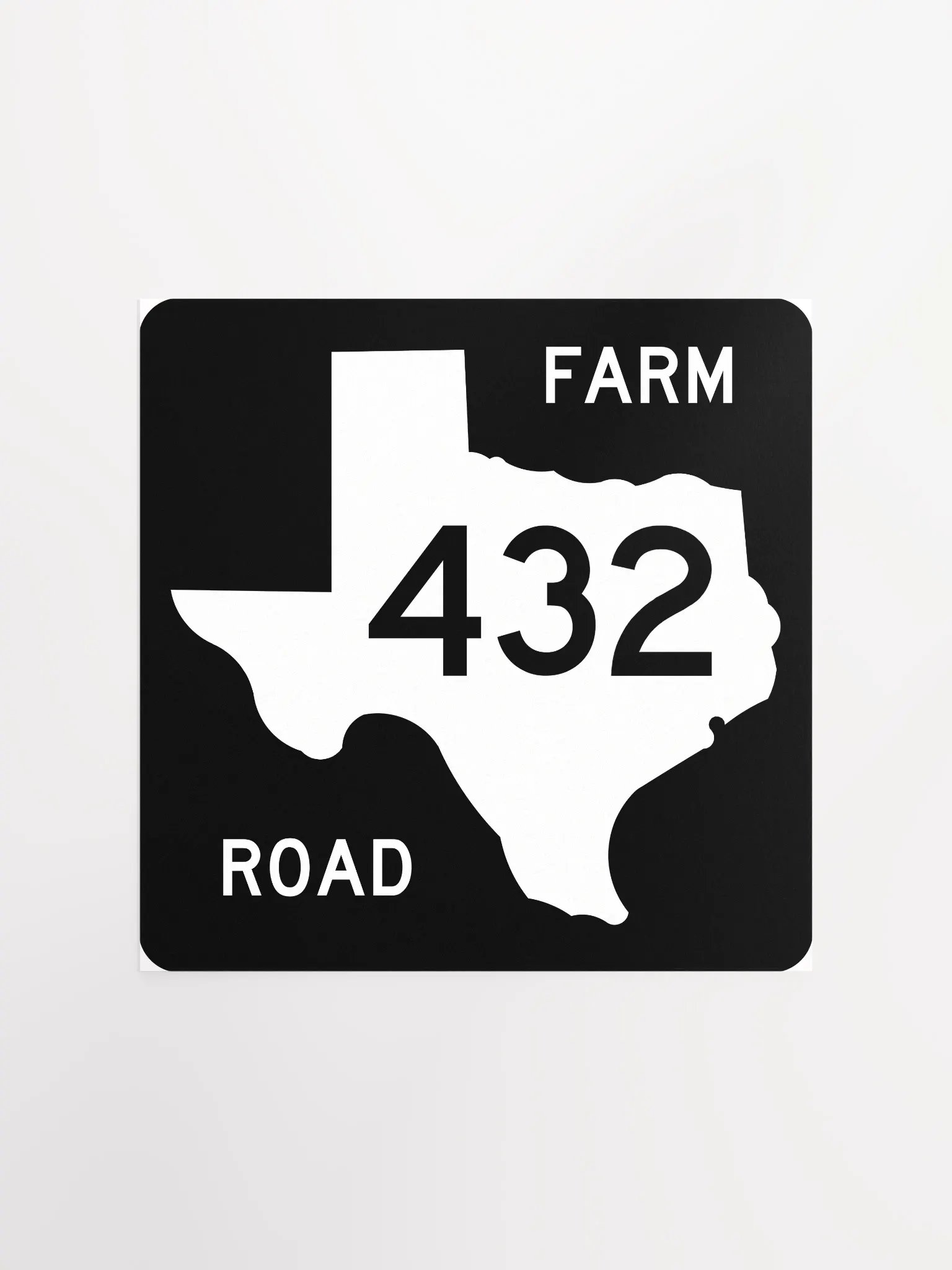 Texas Farm Road Sign FM 432 Poster product image (2)