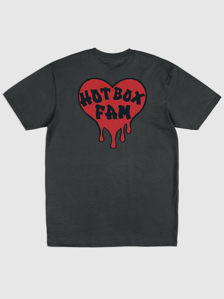 HOT BOX FAM RED LOGO ON BACK TEE product image (2)