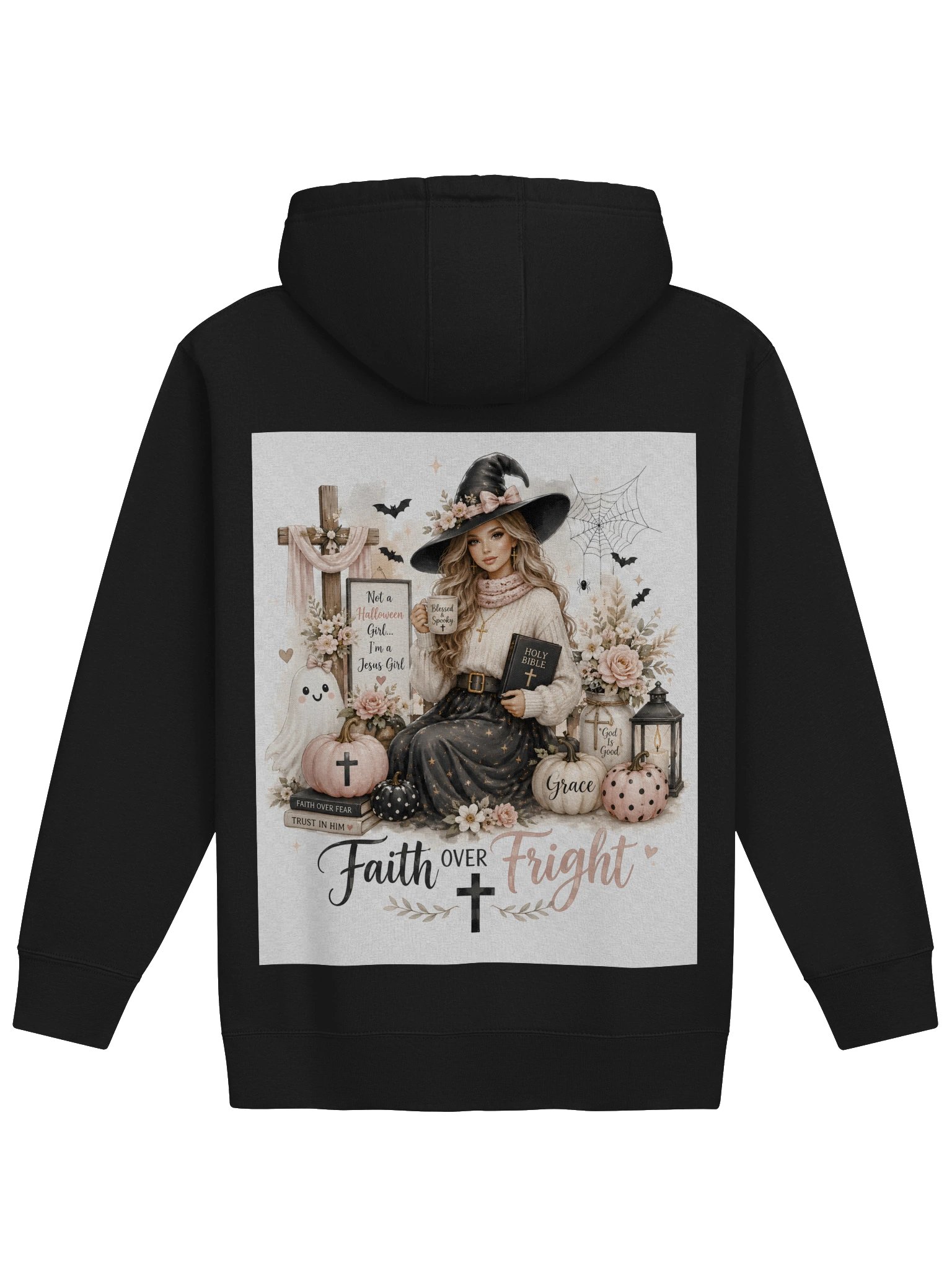 Blessed & Spooky Jesus Girl Hoodie product image (14)