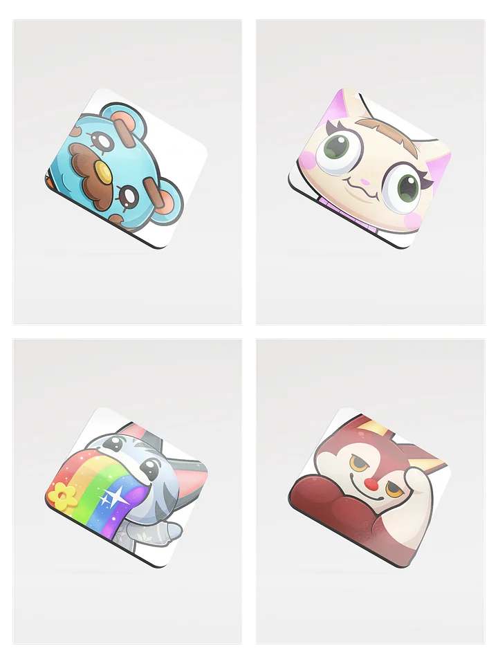 Beardo, Lolly, Merry and Rudy - Coaster pack product image (1)