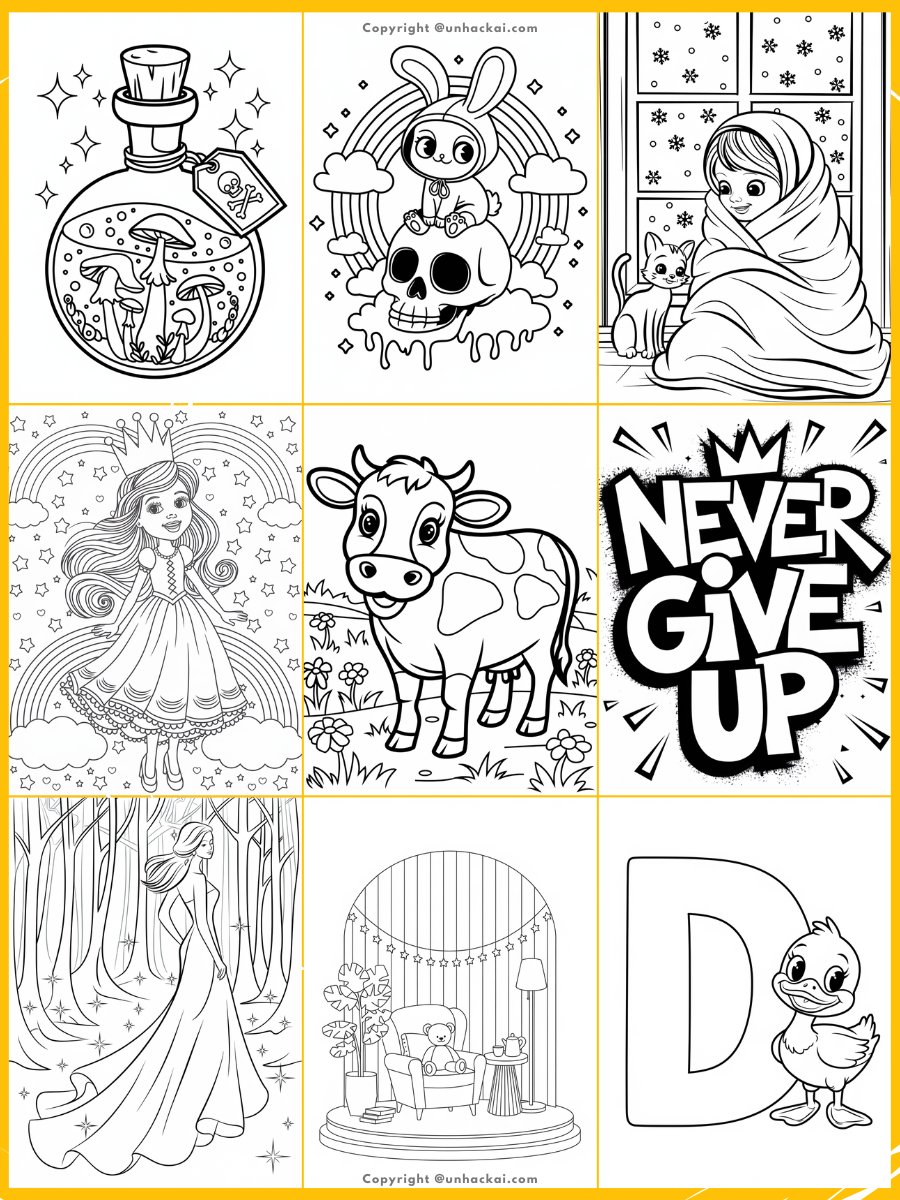 120+ Ideogram AI Coloring Book Prompts and Sub-Niches product image (3)