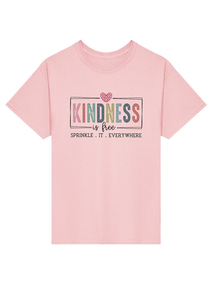 Kindness Is Free T-Shirt – Positive Quote Cotton Tee product image (1)