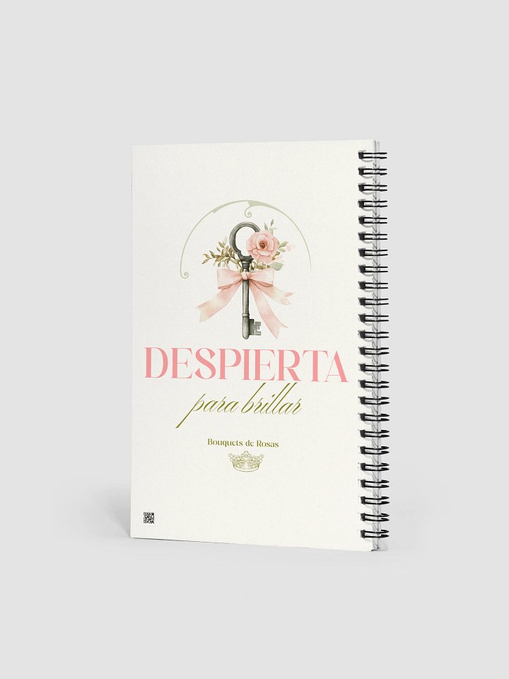 Vintage Key and Rose Spiral Notebook product image (2)