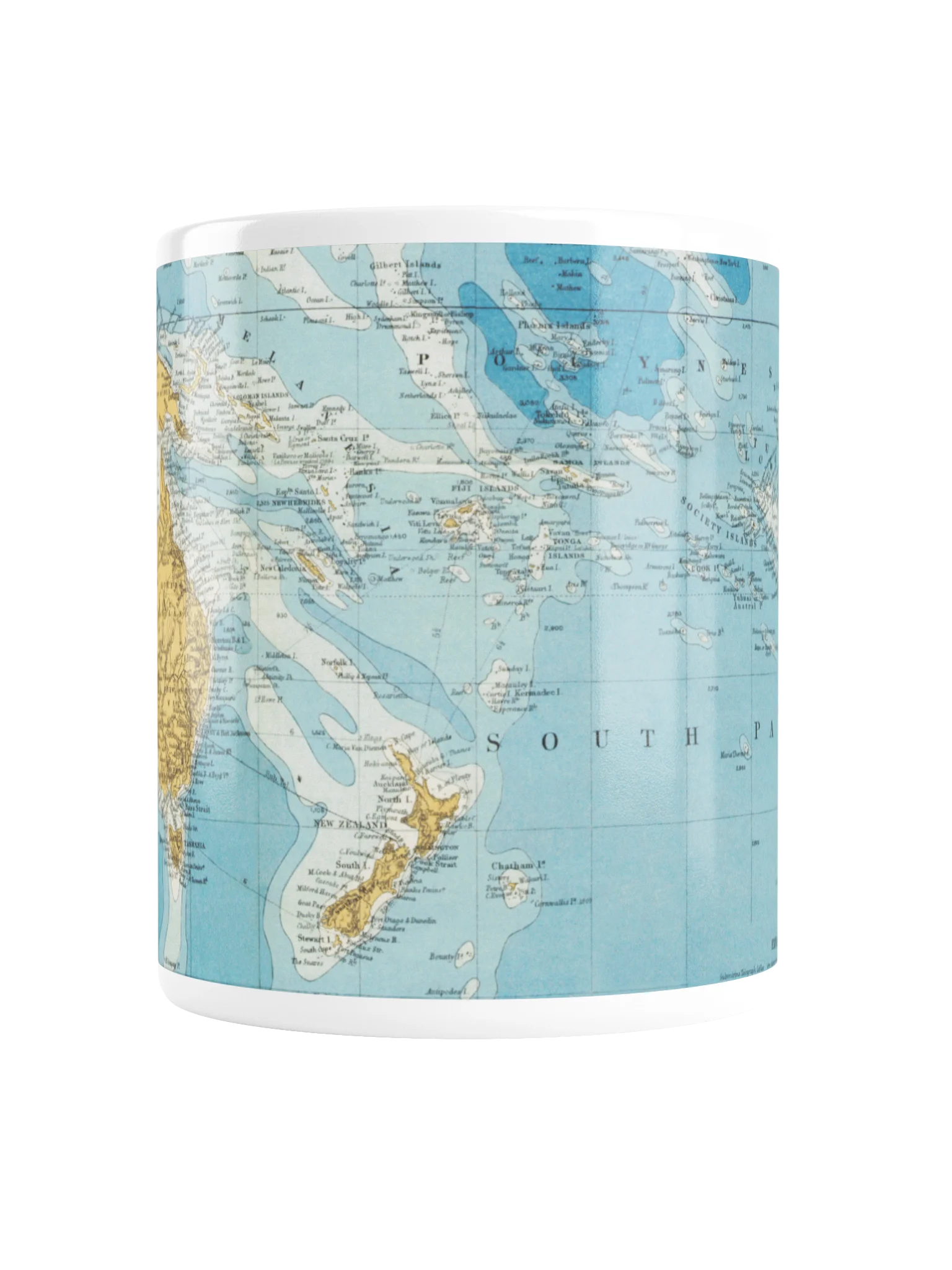 Vintage Pacific Ocean Map Mug product image (5)