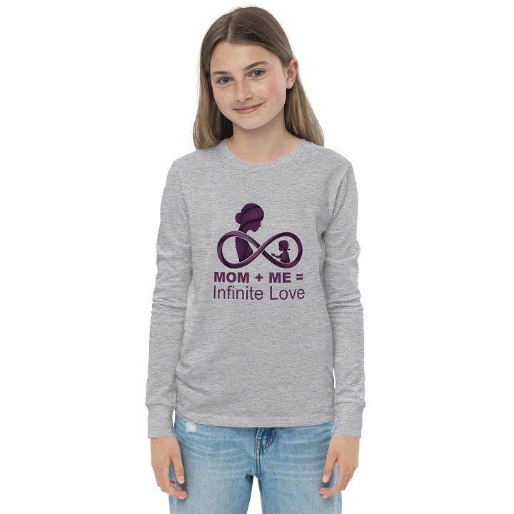 Mom + Me = Infinite Love | Mother's Day Long sleeve T-Shirt for Moms & Kids product image (2)