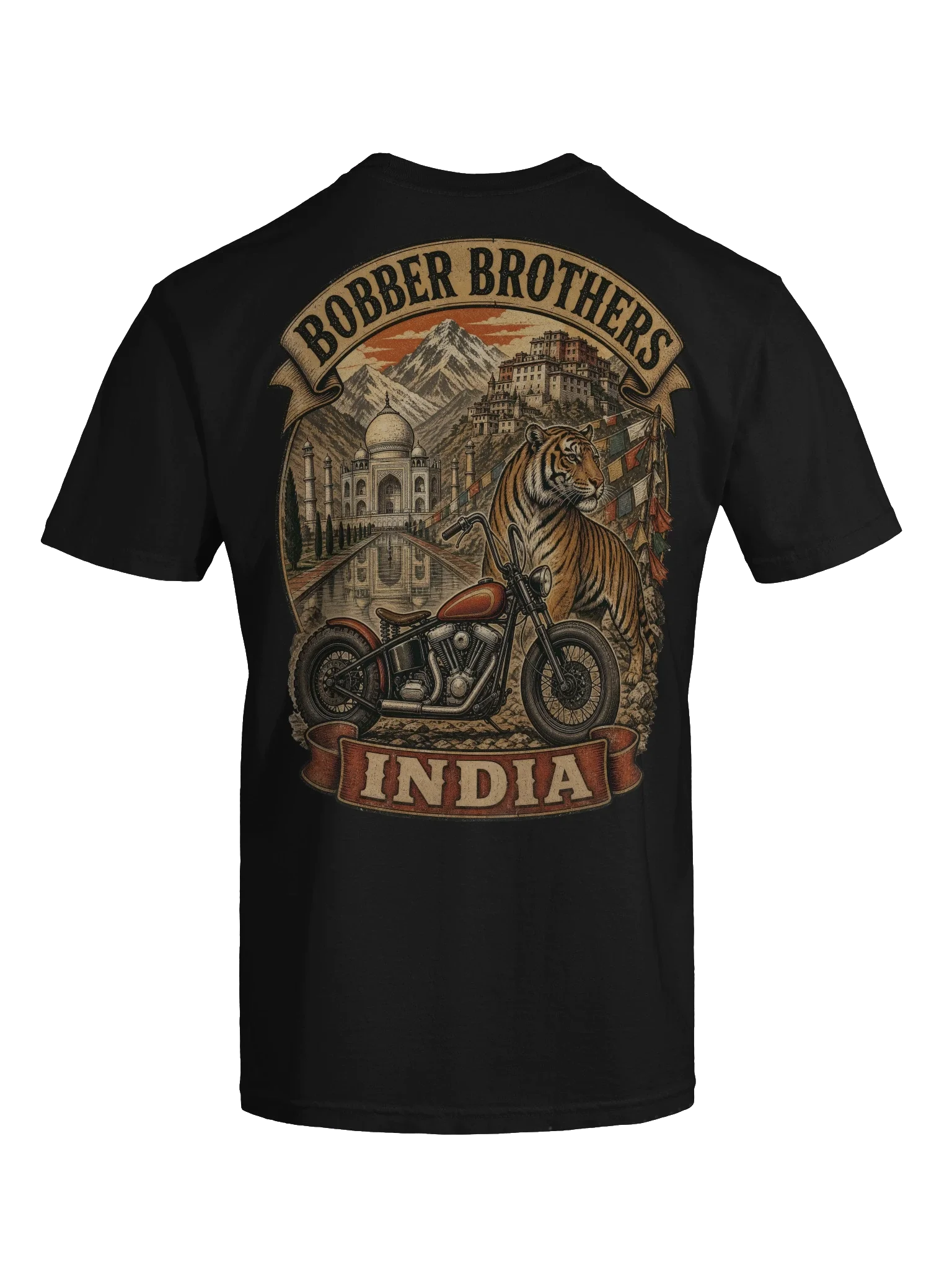 India motorcycle t-shirt design by Bobber Brothers