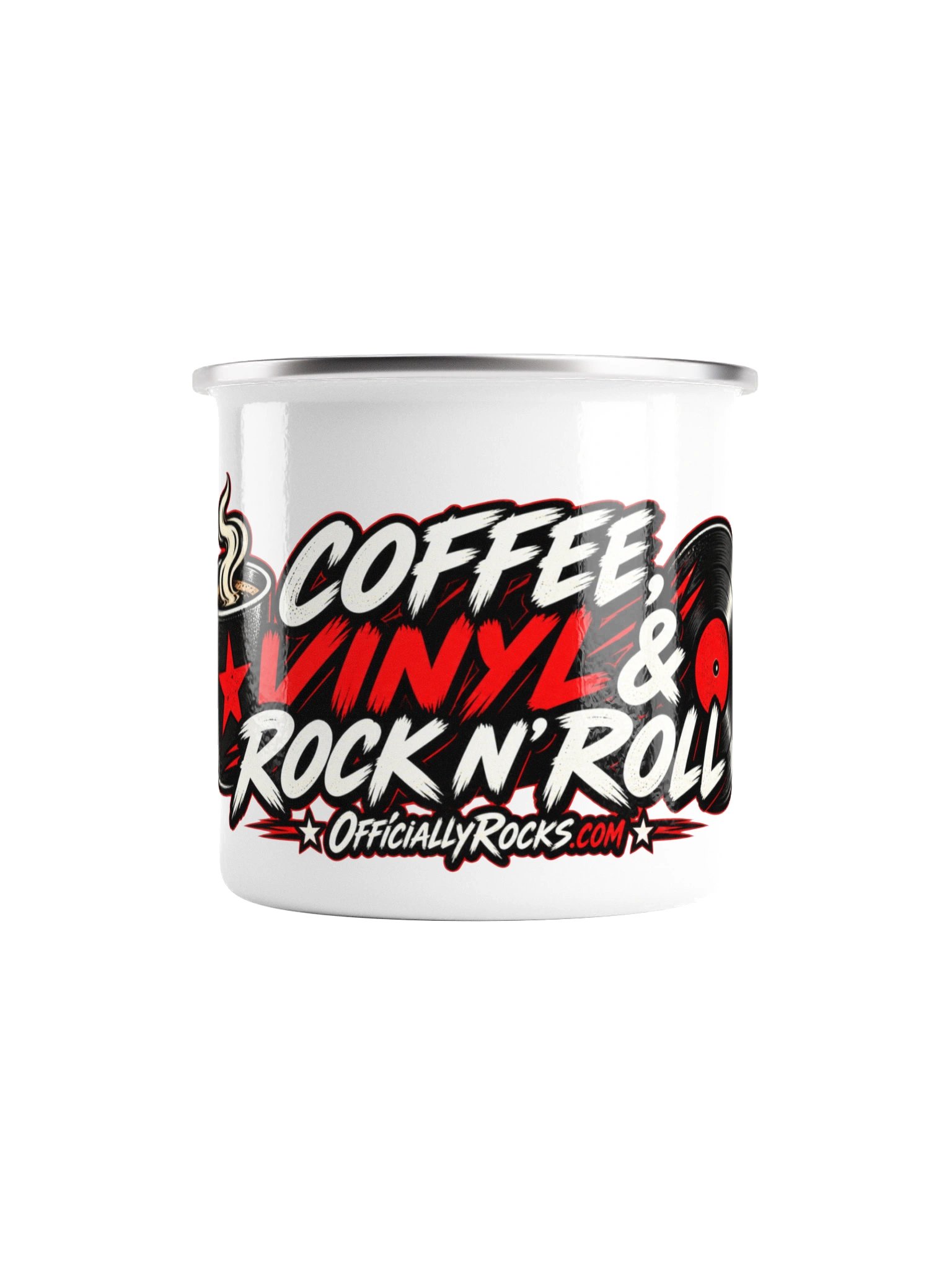 Coffee, Vinyl & Rock N’ Roll Camp Mug product image (4)