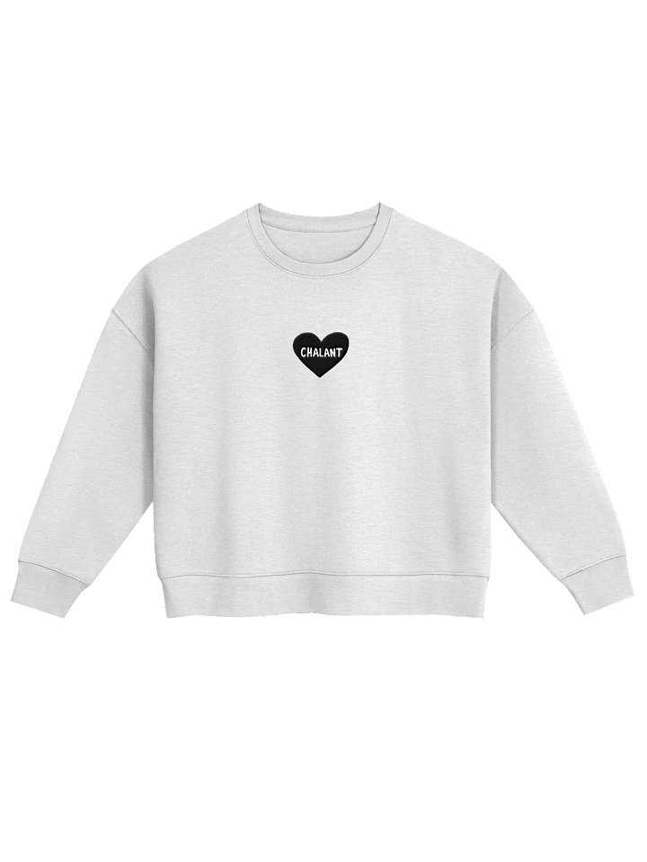 < CHALANT 3 black embroidered women's boxy crewneck product image (9)