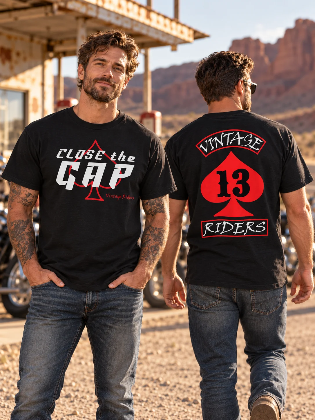 Close the Gap + Vintage Riders 13 — Gildan Heavyweight Tee product image (1)