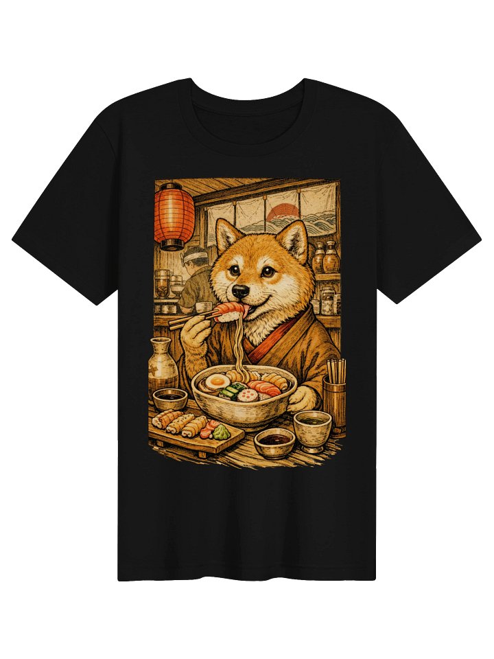 Shiba Inu Ramen T-Shirt - Vintage Japanese Foodie Dog Graphic Tee product image (6)