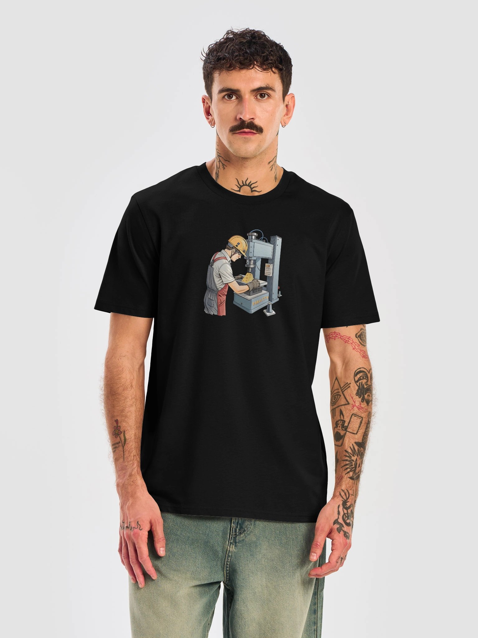 cheese press | organic tee product image (3)