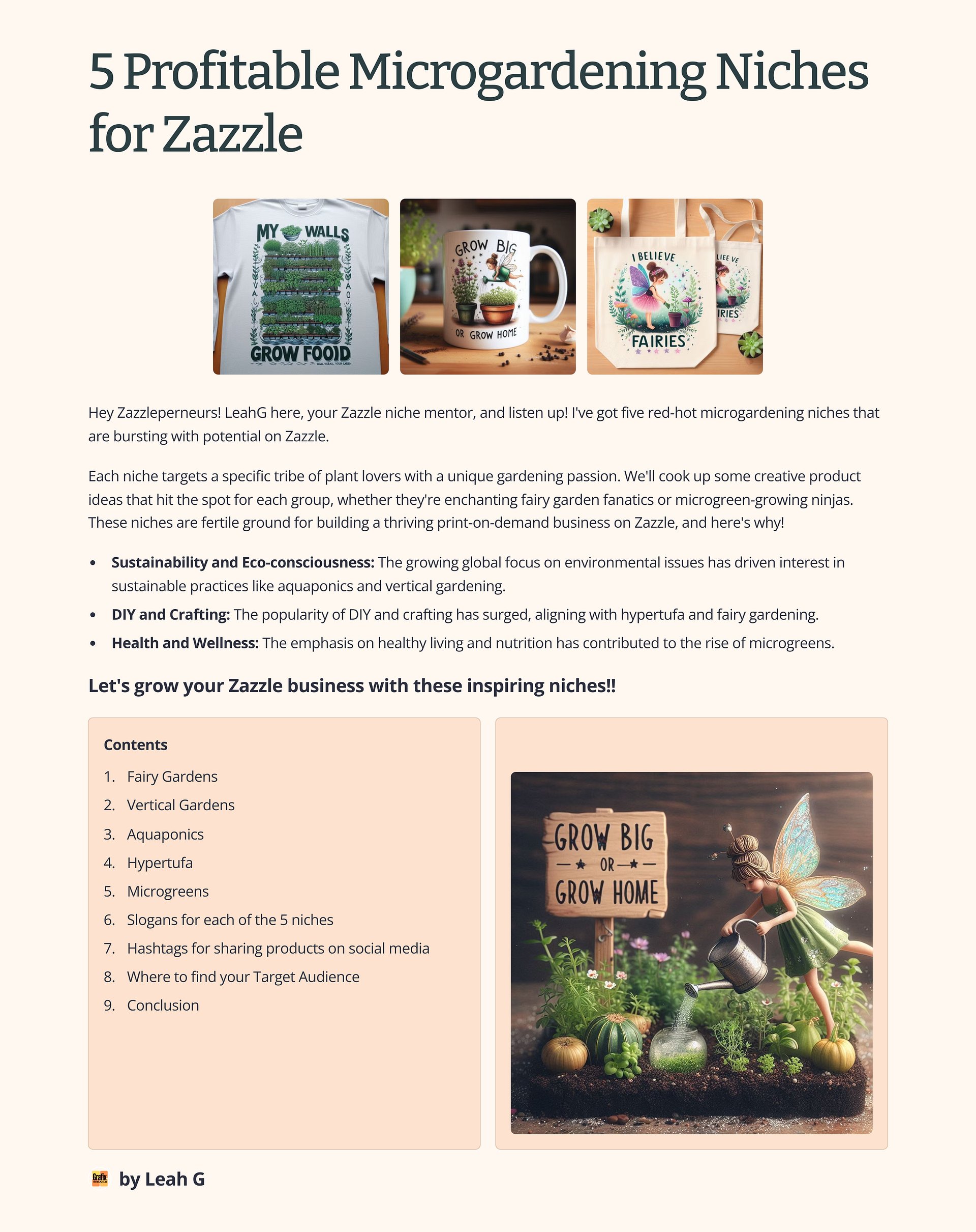 Zazzle Resources - Garden Lover Graphics and Design Guide product image (4)