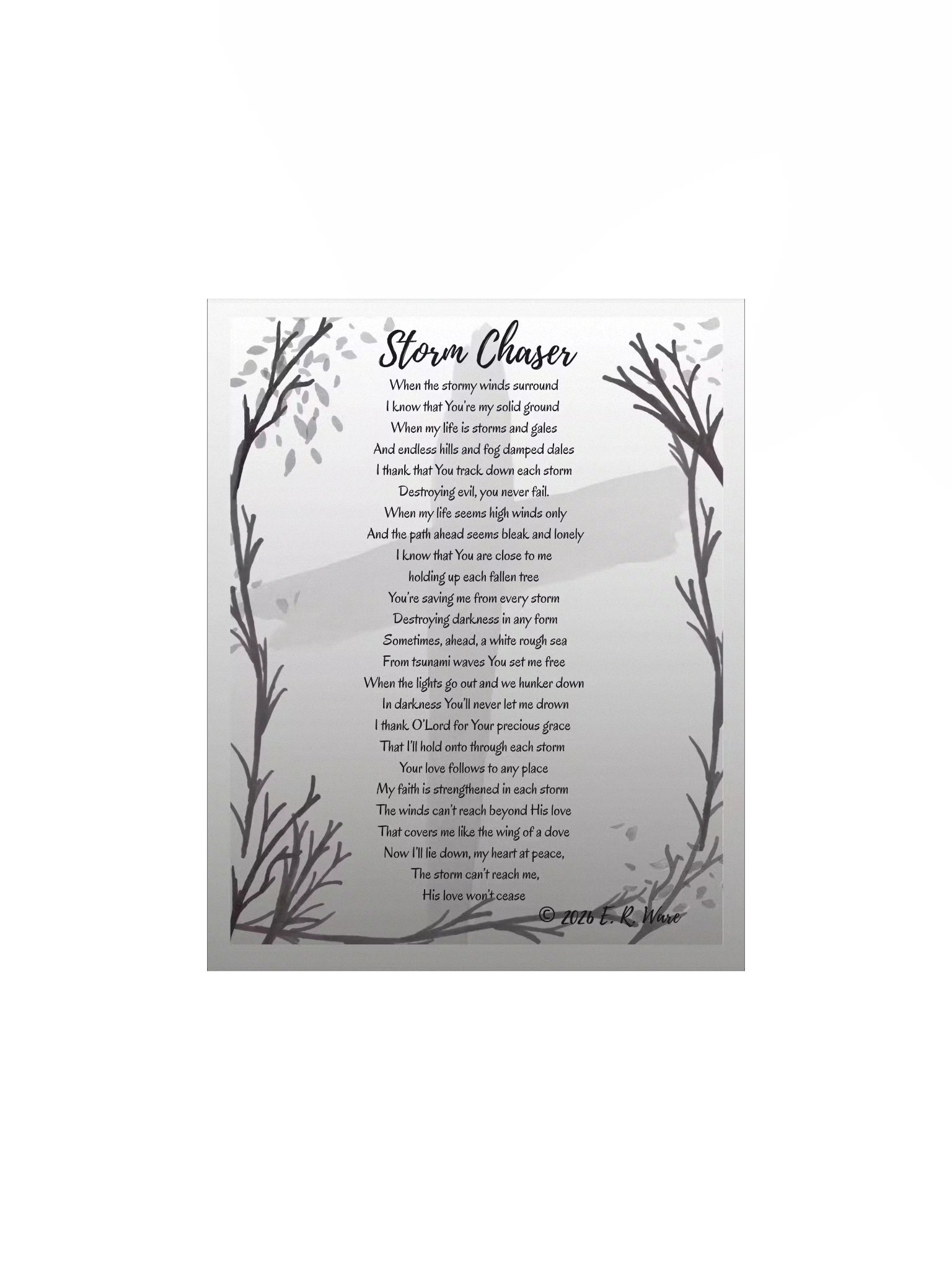 Storm Chaser - Poetry Art Print product image (1)