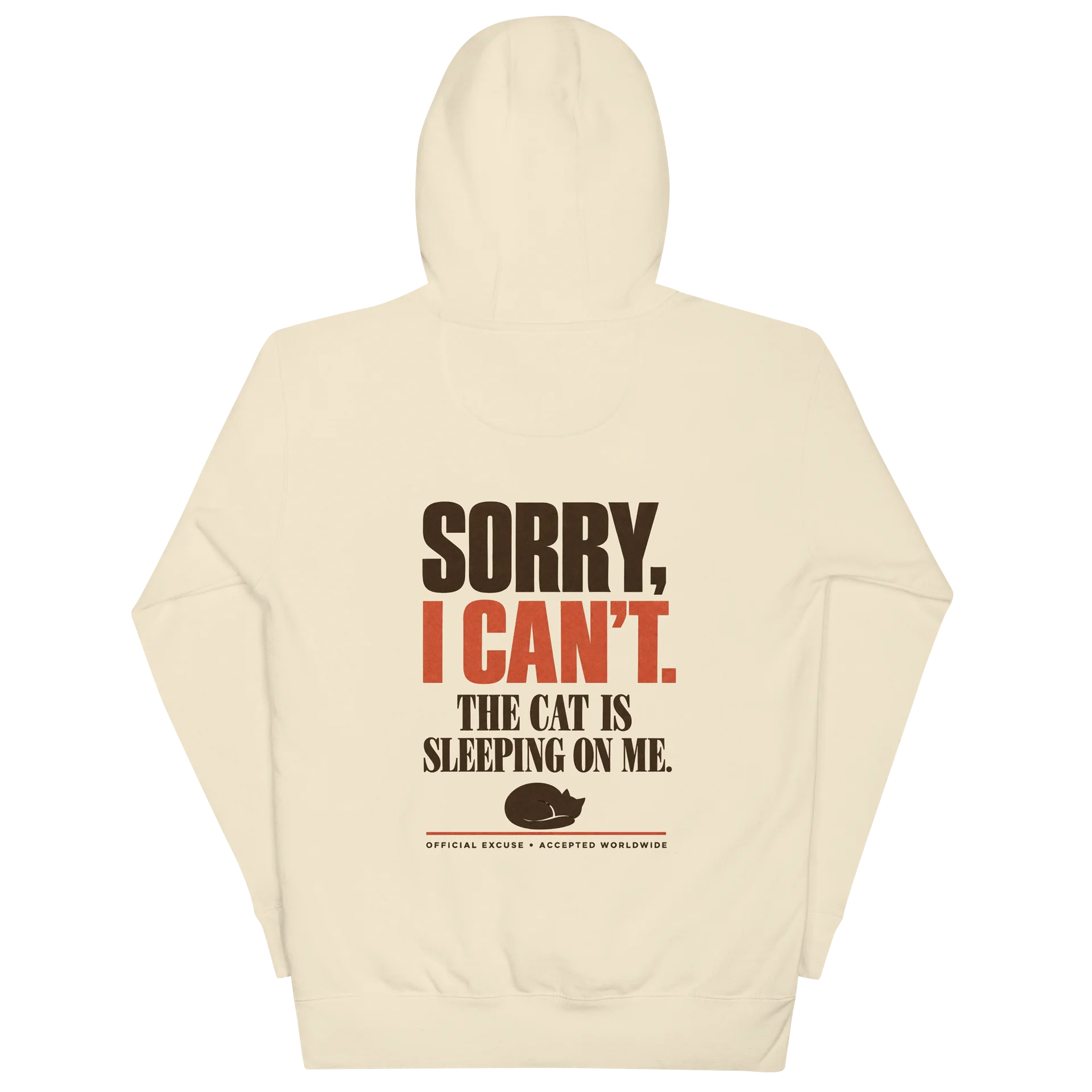 Funny Cat Hoodie: Sorry I Can't The Cat Is Sleeping On Me, Cozy Unisex Sweatshirt, Cat Lover Gift product image (13)