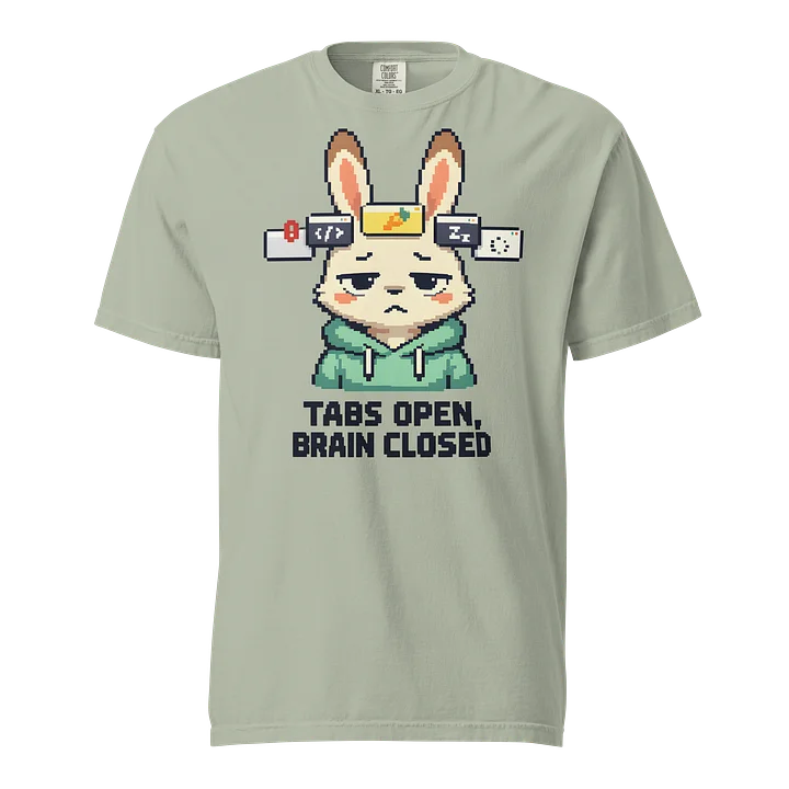 Tabs Open, Brain Closed Rabbit T-Shirt product image (1)