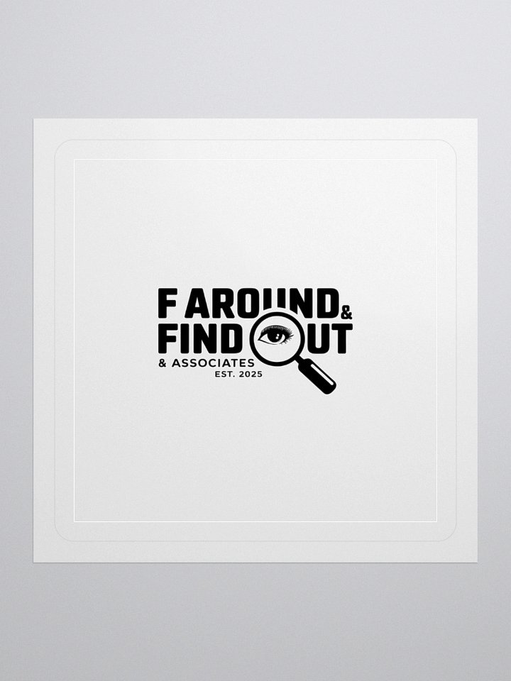 F AROUND & FIND OUT Magnifying Glass Sticker Set product image (3)