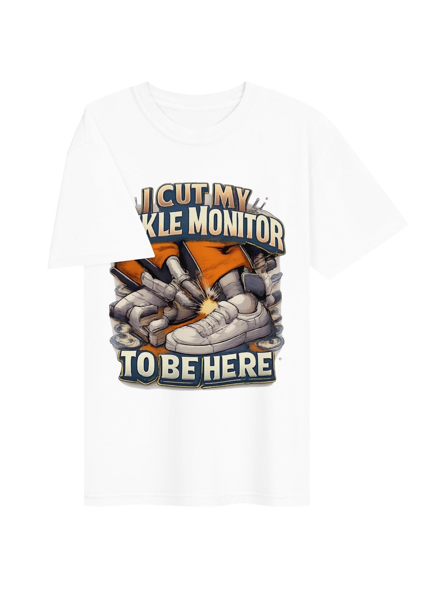 I Cut My Ankle Monitor Off To Be Here Funny T-Shirt – Sarcastic Arrest Humor Gift Shirt product image (36)