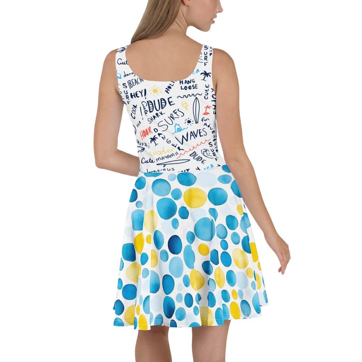 Surf Vibes Polka Dot Beach Dress – Lightweight Summer Swim Cover-Up product image (2)