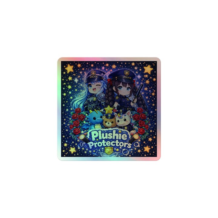 Plushie Protectors Holographic Sticker product image (1)