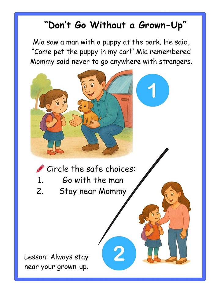 Stranger Danger Worksheets product image (2)