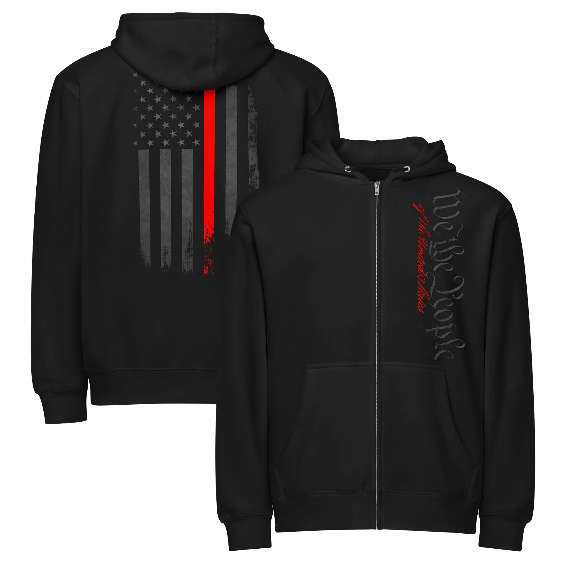 We The People Red Line Onxy Zip Hoodie product image (1)