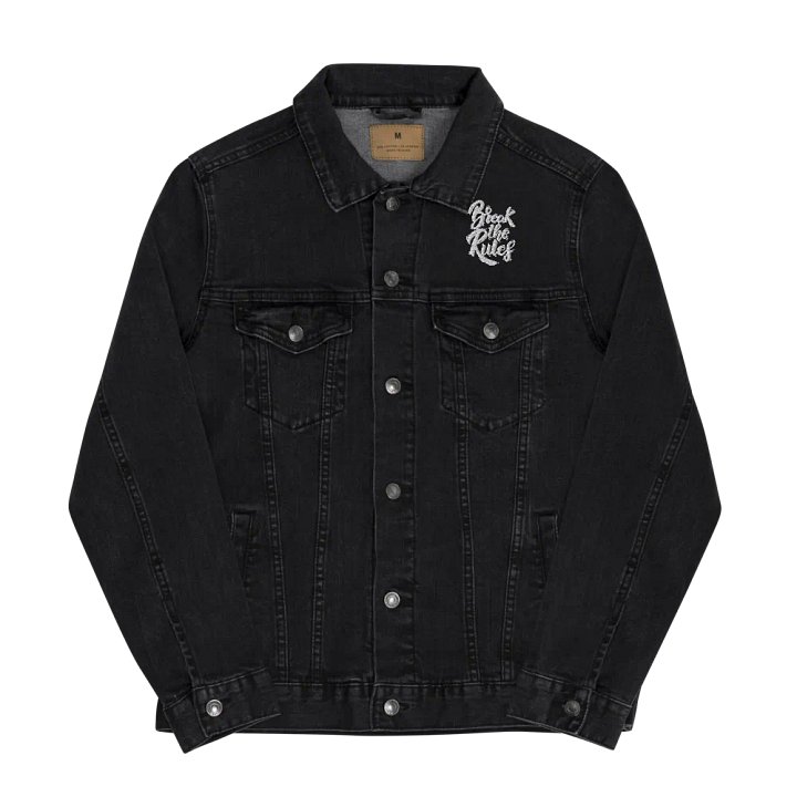 BTR - Abstract Monochrome Denim Jacket product image (4)