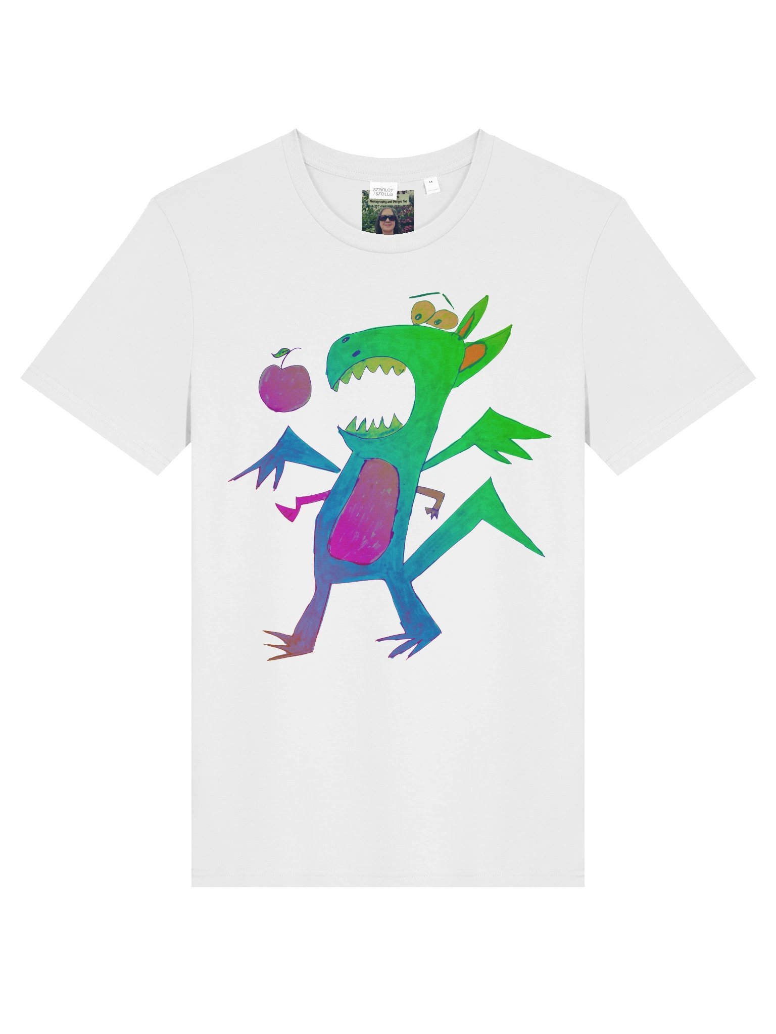 Abstract Apple Dragon Organic Tee product image (5)