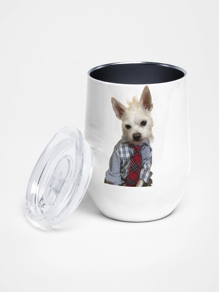 Plaid Pup Wine Tumbler product image (2)