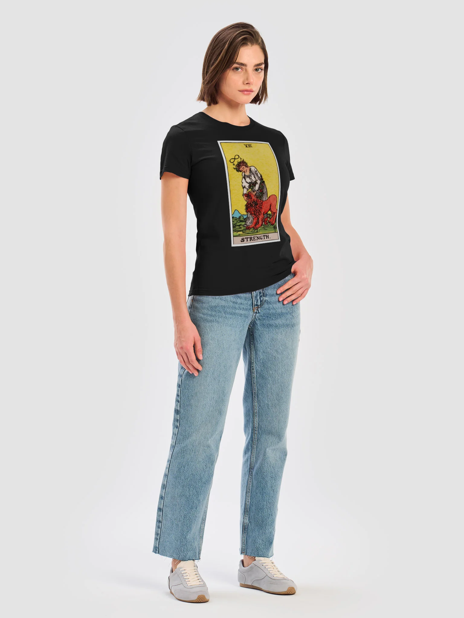 Strength Tarot Woman and Lion Tee product image (34)