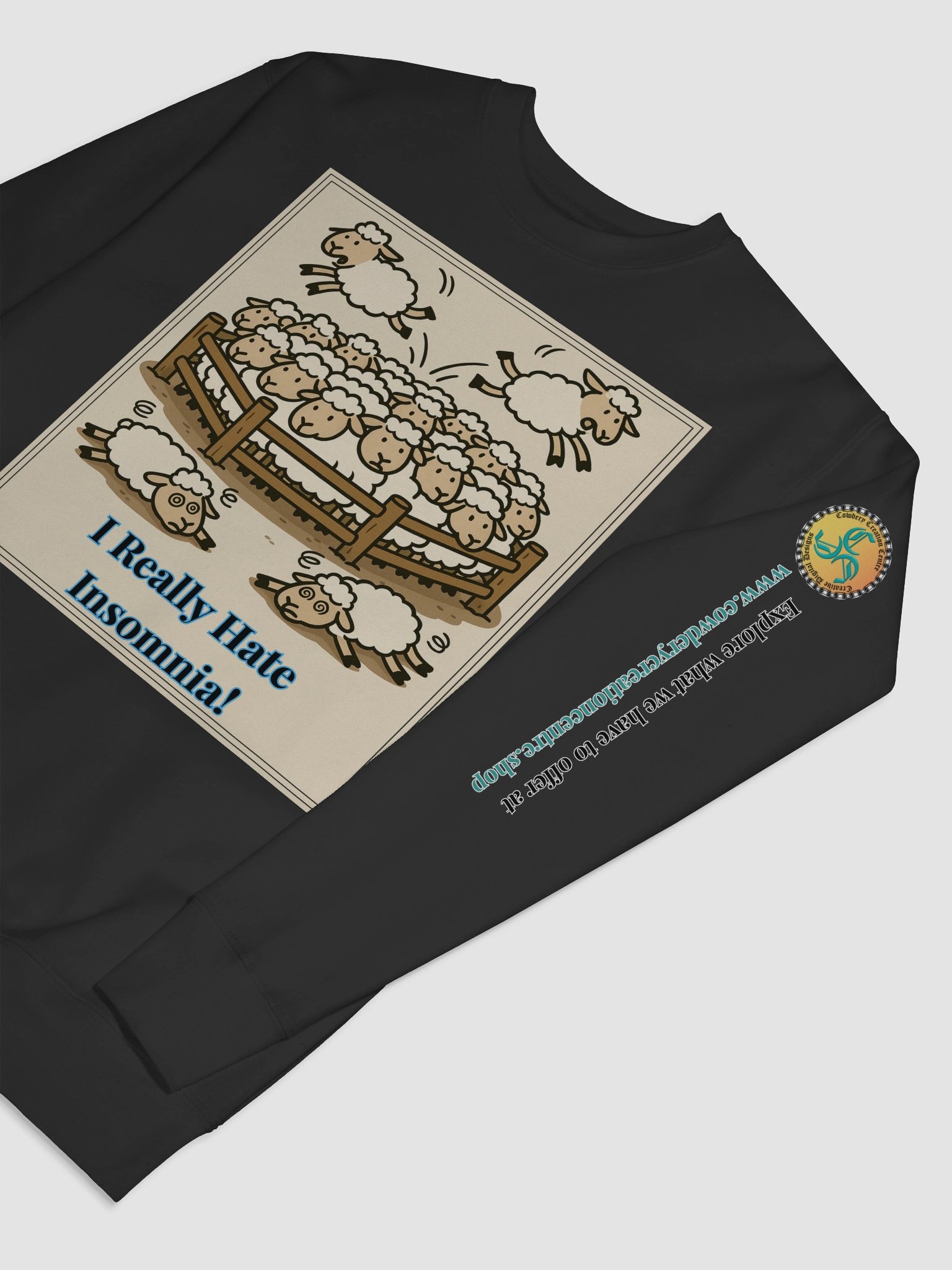 I Really Hate Insomnia (Both) Cotton Heritage Premium Sweatshirt product image (70)