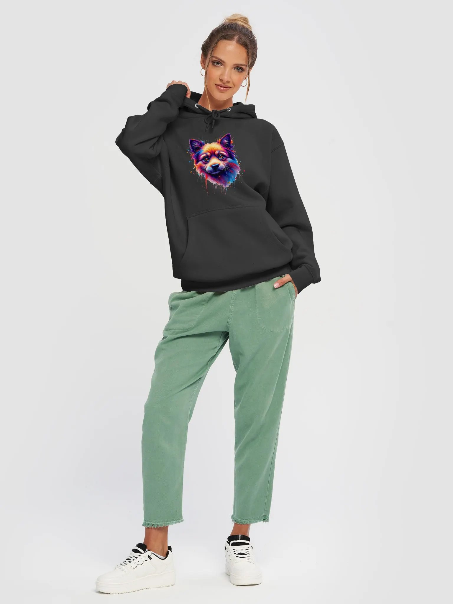 Vibrant Pup Artistic Hoodie product image (35)