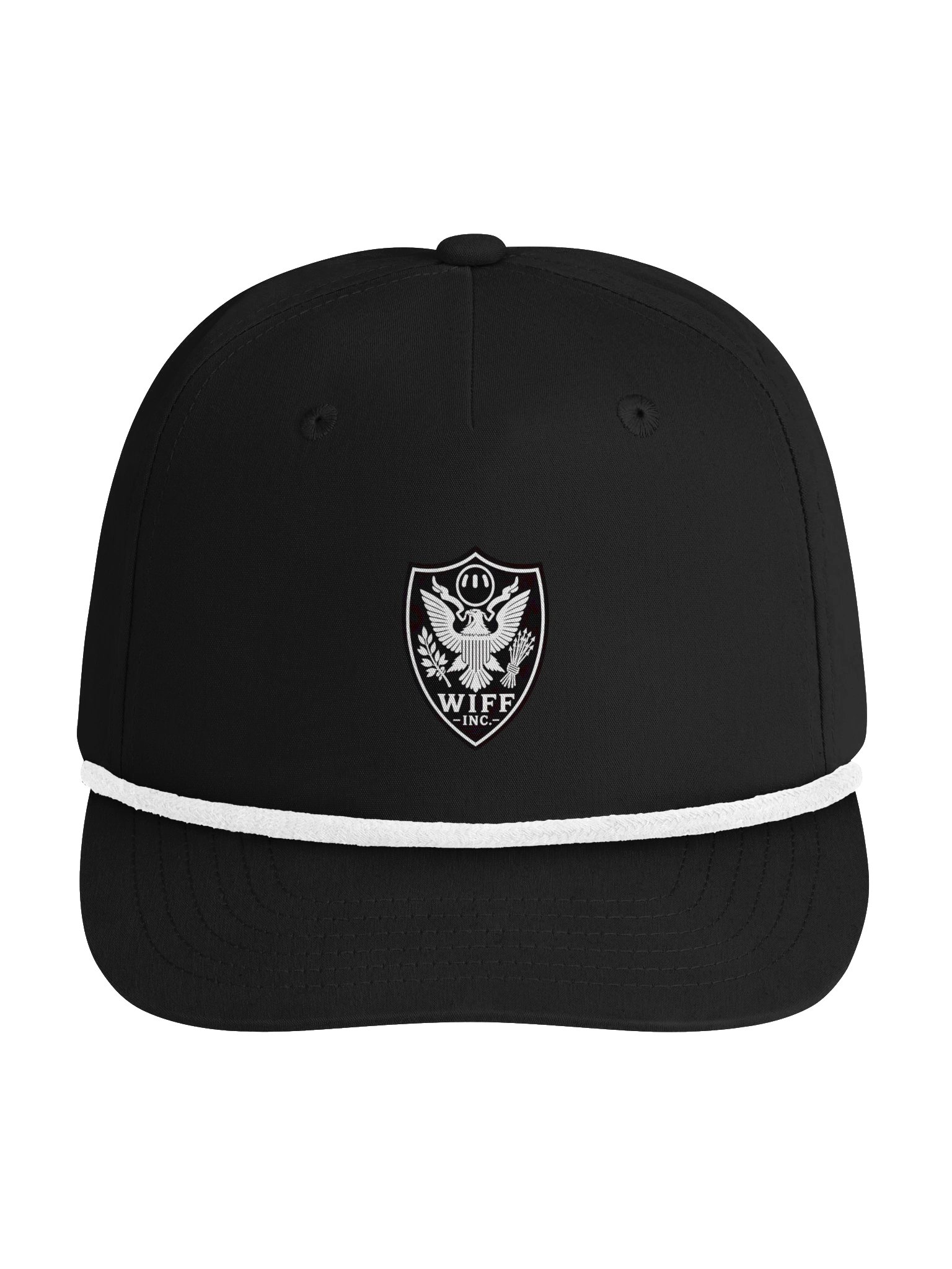 wiff inc shield b/w hat product image (2)