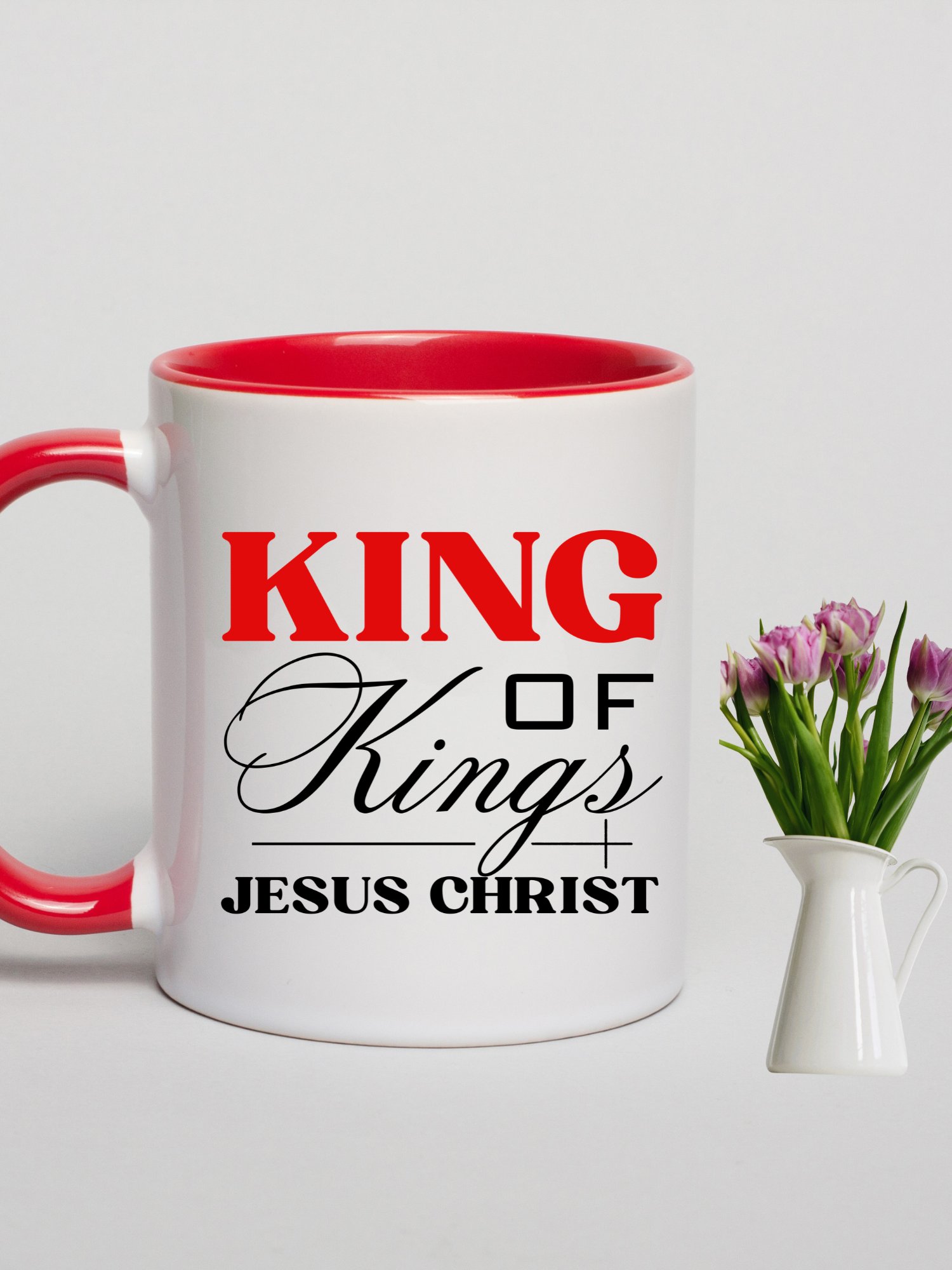 King of Kings Juses Christ Christian Mug | Christian Faith Gift | Inspirational Coffee Cup for Believers product image (11)
