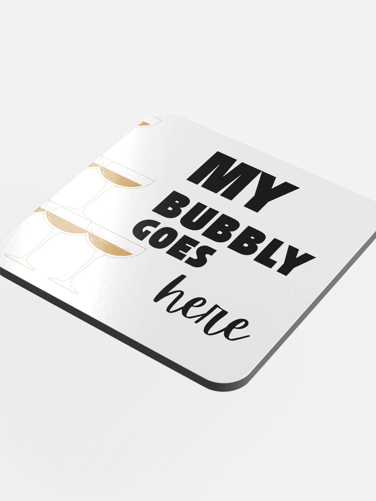 My Champagne Goes Here Coaster Set product image (4)