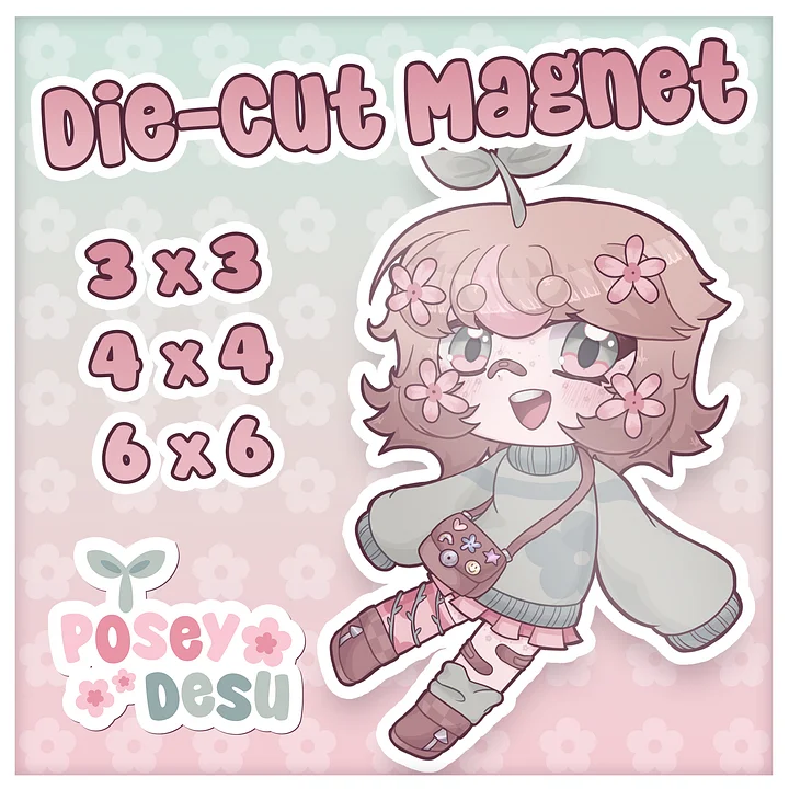 PoseyDesu Die-Cut Magnet product image (1)