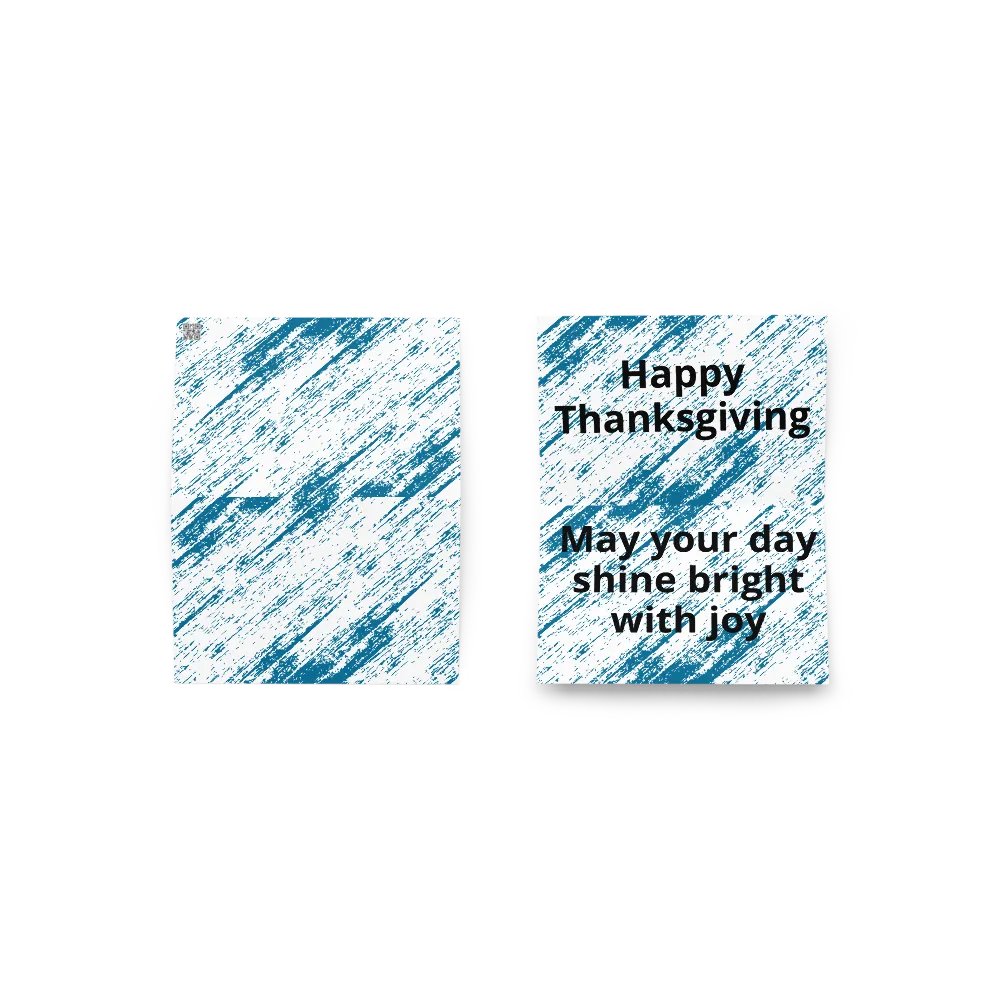 Dynamic Blue Brushstrokes Greeting Card product image (17)