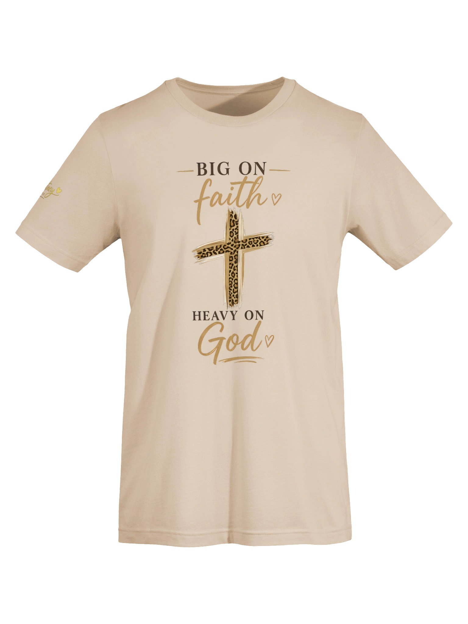 Big on Faith, Heavy on God Christian Bella+Canvas Tee product image (23)
