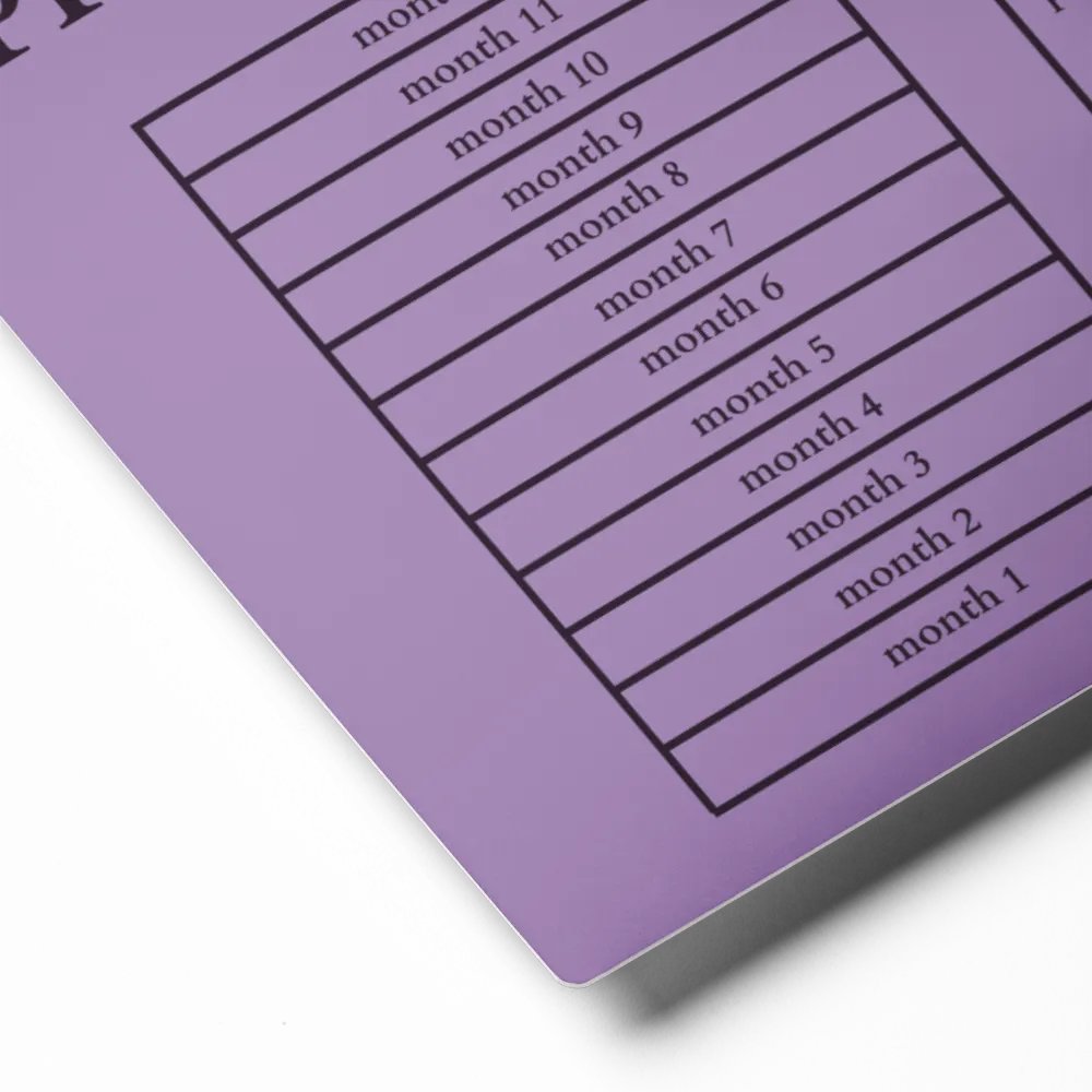 HIGHFALUTIN ANNUAL RENT TRACKER (concord design 3) product image (2)