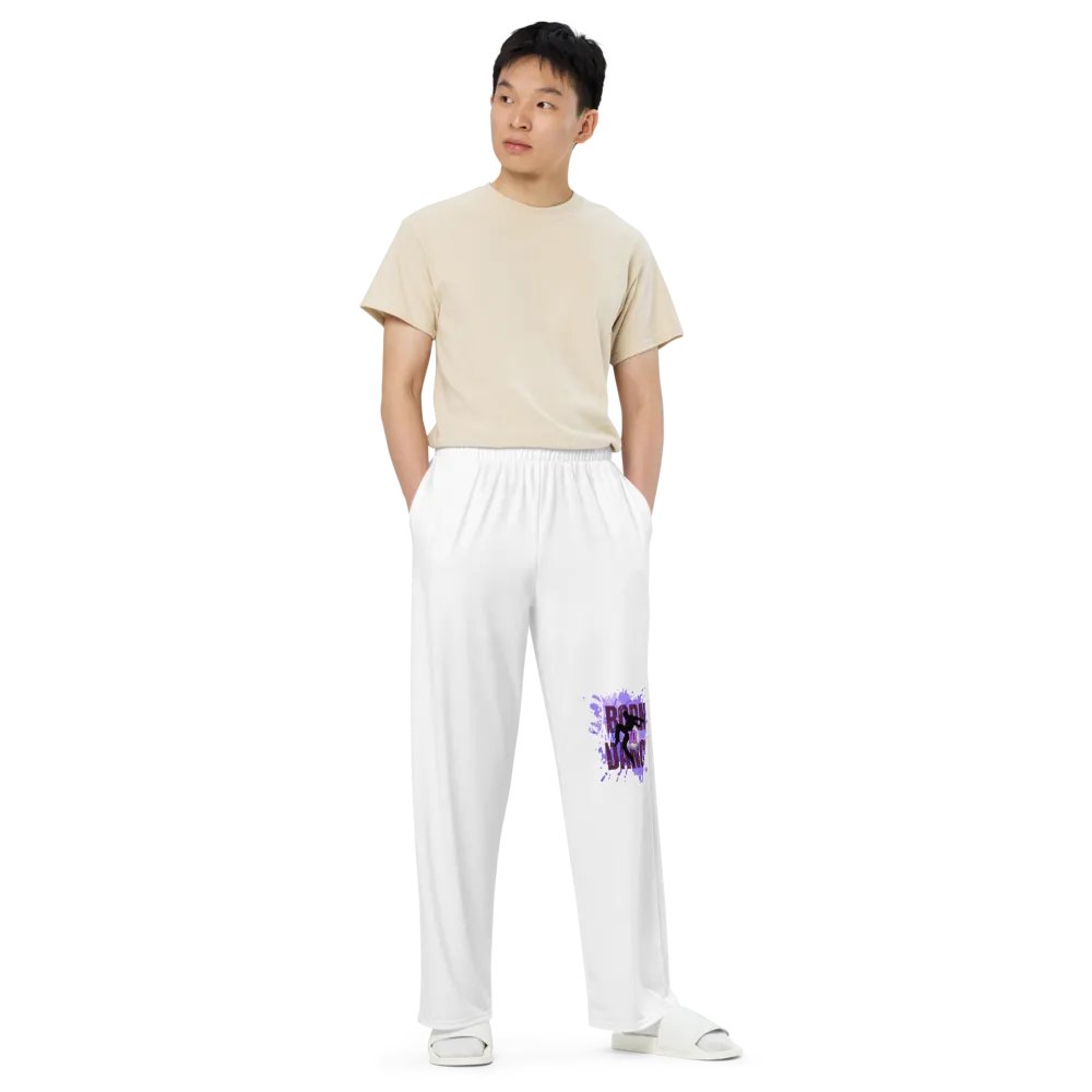 Born to Dance His Silhouette Rhythm Splatter Wide-Leg Pants product image (2)