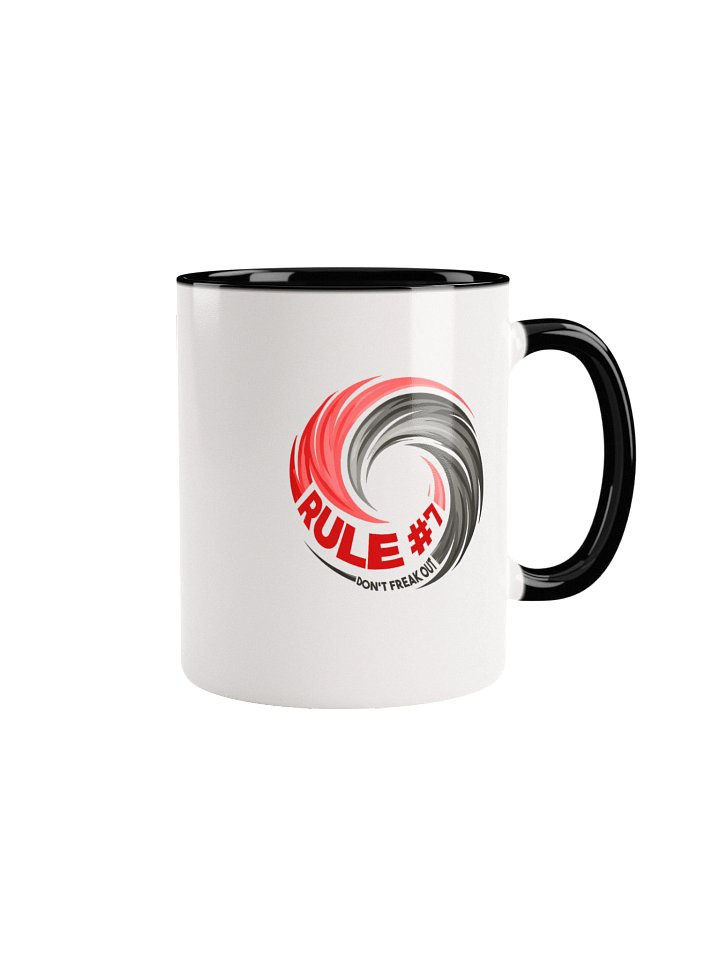 Rule #7 Ceramic Mug Pewter and Red product image (4)