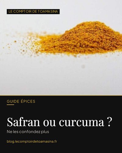 Curcuma et safran : même couleur dorée, et pourtant tout les oppose. 🌿✨

L'un est une racine séchée réduite en poudre — abord...