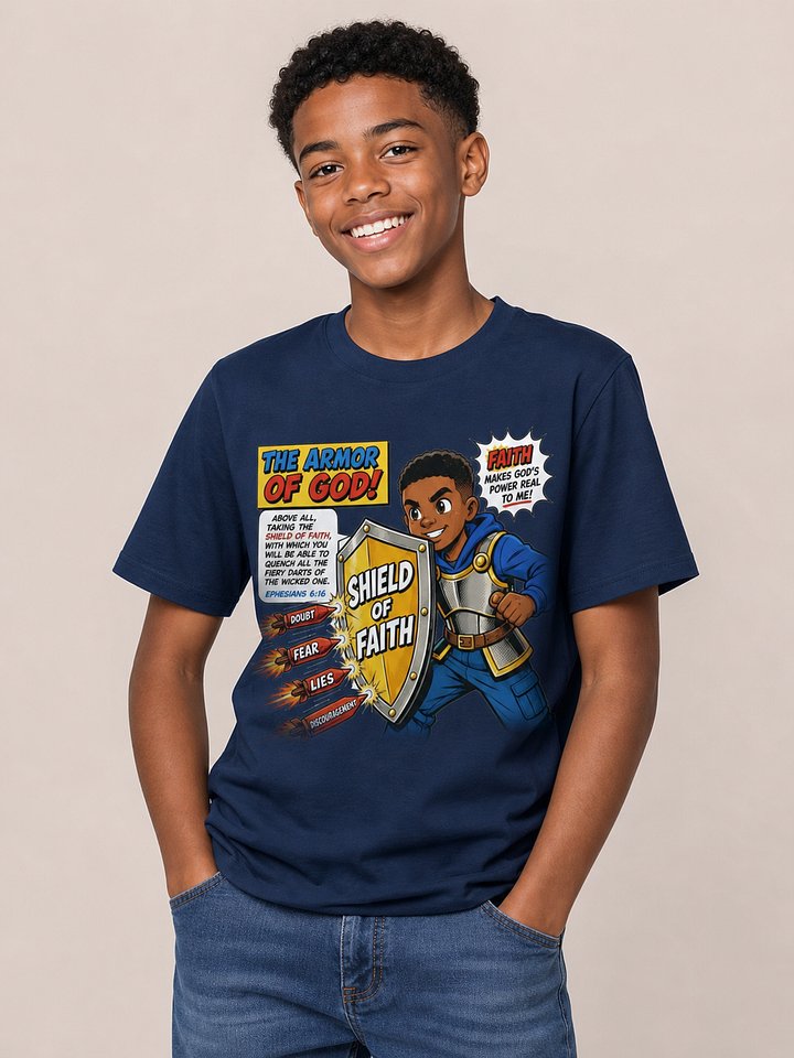 Shield of Faith Youth T-Shirt product image (1)