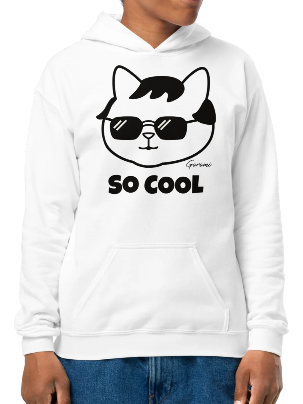 Goromi the Cat (SO COOL) - Unisex Youth Hoodie product image (5)