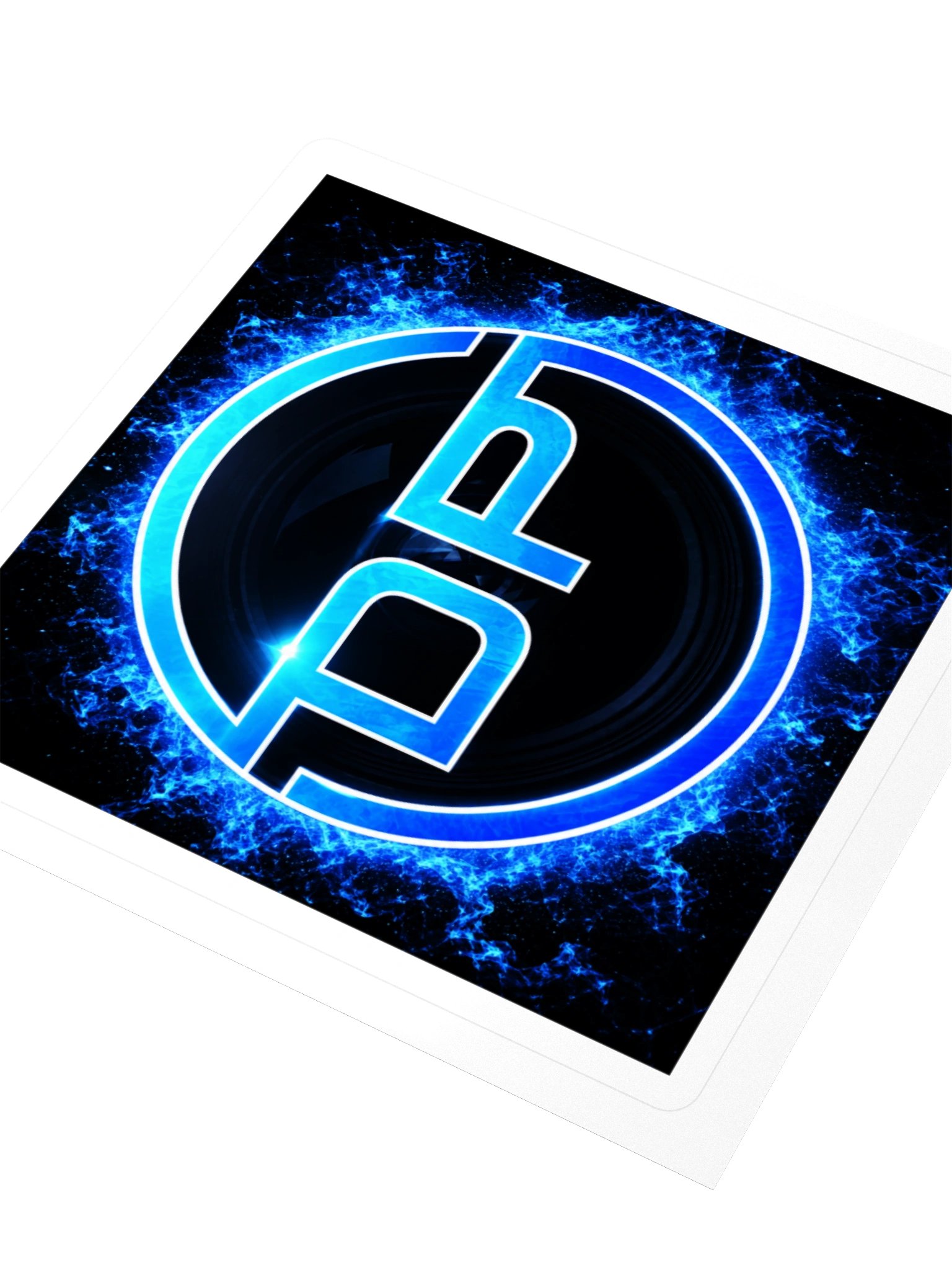 Dust Productions blue ice 3" x 3" sticker product image (3)