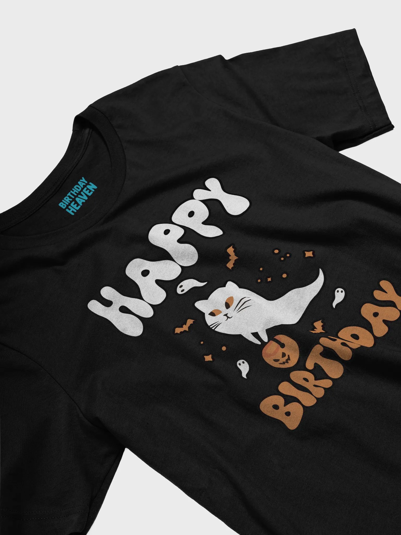 Happy Birthday (Cat Ghost Halloween) T-Shirt product image (3)