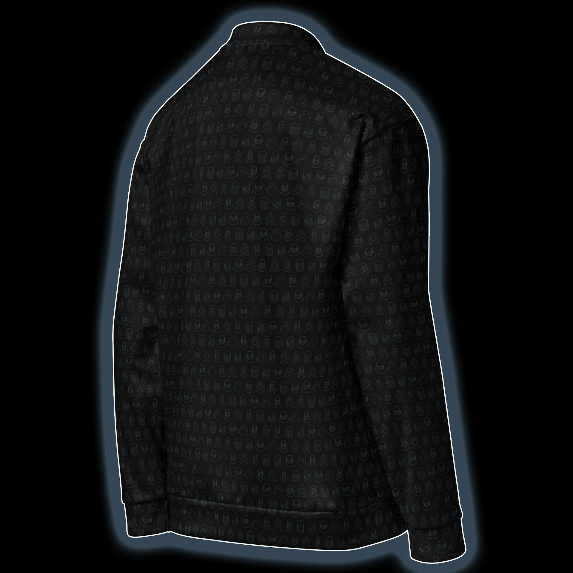 Synthesis Icons Studio Jacket - (7 Iconic Synth Knobs) CARBON product image (4)